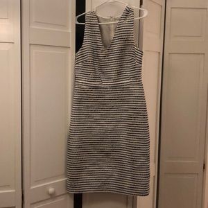 J crew stripped suit dress